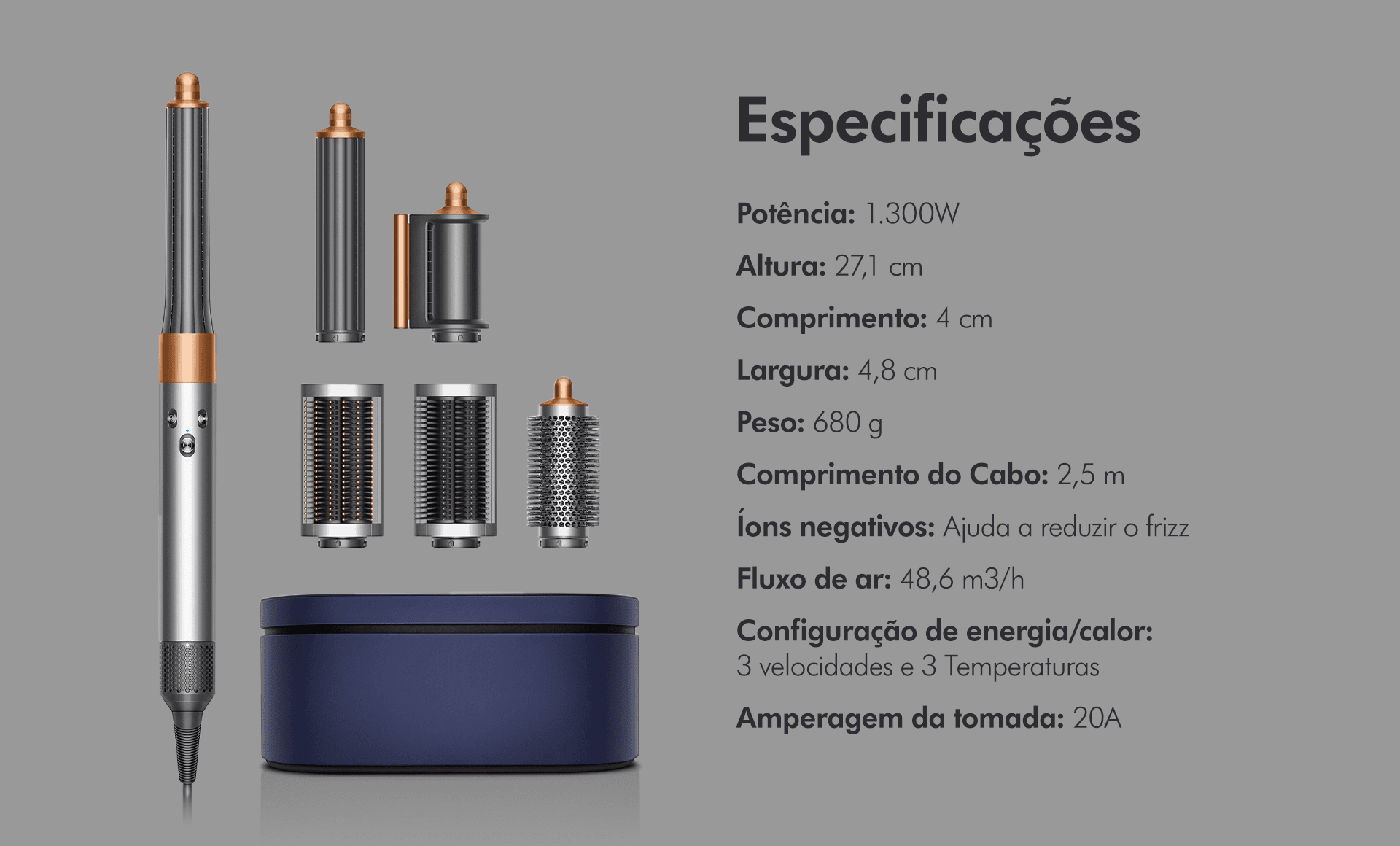 Case protetora para armazenamento do seu produto.